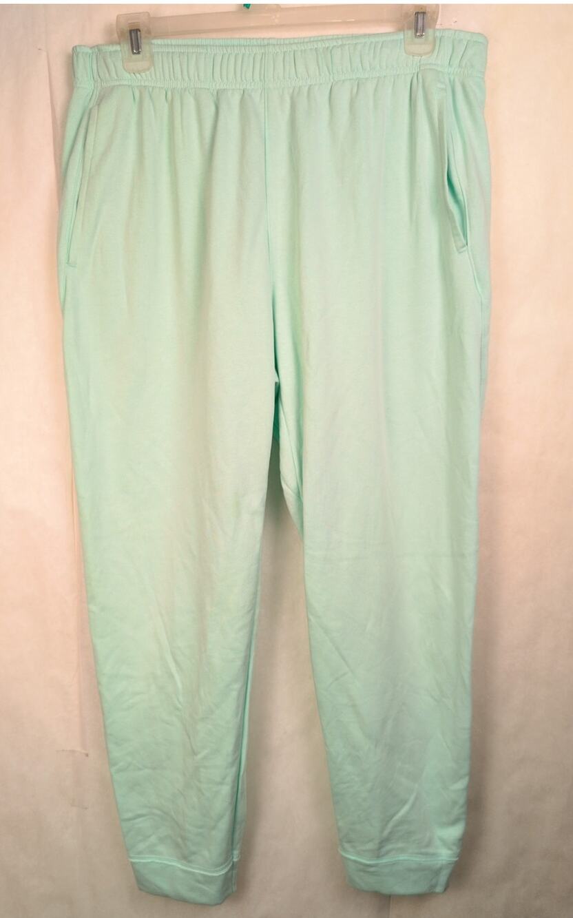 New Nike Yoga Therma fit joggers Size XL mint green Active Gym Workout Casual